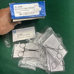 LOT OF 12 O.R GRADE BACKHAUS TOWEL CLAMP SPAY PACK FORCEP 3.5" J&J Instruments - Bild 1 von 5