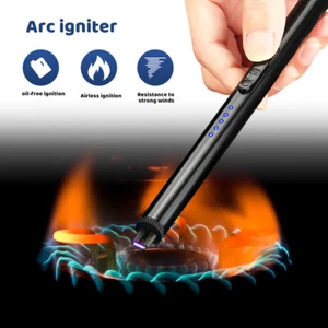 Electric Lighter USB Rechargeable Dual Arc Flameless Windproof Electric Plasma - Picture 1 of 48