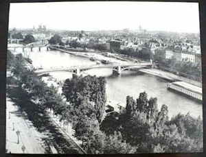 PARIS vue panoramique des ponts de la seine (18 x14 cm) - Imagen 1 de 1