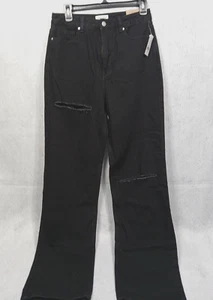 Jeans PacSun taglia 28 nero vita alta invecchiato anni 90 fidanzato 28x32 Adrianna - Foto 1 di 19
