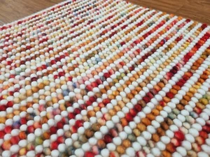 Tappeto grosso tessuto a mano tappeto lana colorato estetico tappeto marocchino tappeti grandi aree - Foto 1 di 5