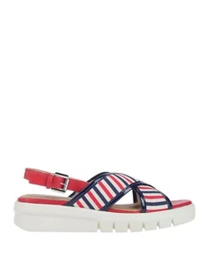 Geox Respira Strappy Platform Sandals Red/Blue/White Women's Size US 8/ EU 38 - Picture 1 of 17