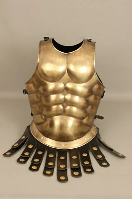 Medieval Knight Historical Roman Muscle Warrior Jacket Cuirass Breastplat Suit - Image 1 of 4