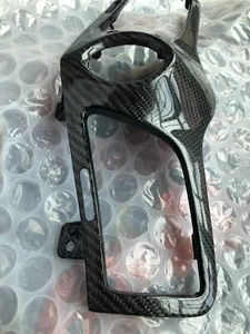 Real Dry Carbon Fiber Central Clock Air Vent Cover For Maserati Gt Gts 2008-2019 - Picture 1 of 7