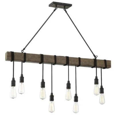 Lámpara de araña lineal Savoy House 1-990-8-41 8 luces - estilo industrial con rústico Foto 1 de 2