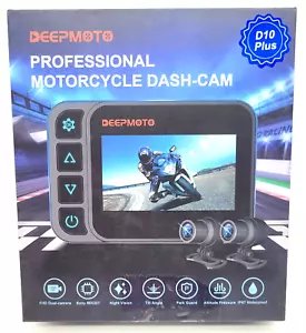 Deepmoto Professional Motorcycle Dash Cam FHD Dual Camera IP67 Waterproof - Picture 1 of 11