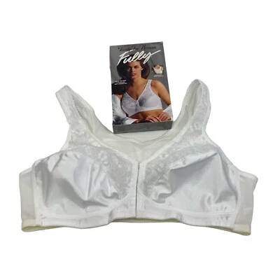 Vintage Vanity Fair Woman Fully Front Closure Posture Bra Cross Cross Back 42C - Image 1 of 4
