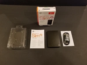 Seagate Backup Plus Slim 2TB STHN2000400 Portable External Hard Drive - Afbeelding 1 van 8