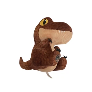 Peluche dinosauro Jurassic Park T-Rex 8" marrone fabbrica di giocattoli - Foto 1 di 14