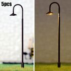 Pack of 5 HO/OO Scale LED Street Lights with Resistor Complete Kit 75mm Height
