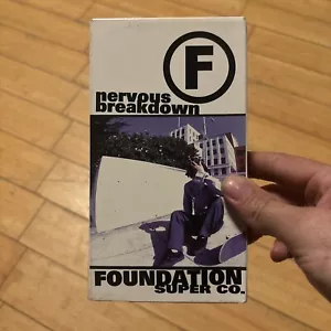 Foundation Nervous Breakdown (1999) Skateboarding VHS Tape - Picture 1 of 4