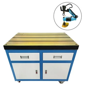 35.4"*23.6" Tapping Machine Workbench Mobile Workbench with Drawer - Picture 1 of 20