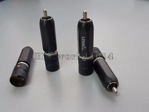 4x LT Audio RCA Connector Plug phono cable HiFi Rhodium Plated  - Picture 1 of 1