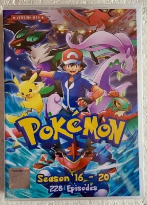 Pokemon Season 16~20 (228 Episodes) Anime DVD (English Version) FREE SHIPPING Foto 1 de 4