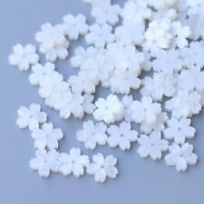 CHOOSE COLOR! 100Pcs Acrylic Imitated Shell Sakura Petals Pressed Beads HH6801