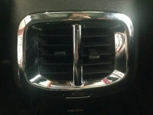 Cubierta de ventilación de salida de aire reposabrazos trasero cromado ABS para Jeep Cherokee 2014-2018 - Imagen 1 de 4