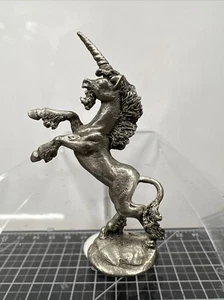 Vintage Pewter Bearded Sire Unicorn Miniature RN Gaijco Gaico DnD Figure - Picture 1 of 19