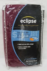 Pannello oscurante Ellery Eclipse Canova Rod Pock Thermaback - 42” x 84” - Borgogna - Foto 1 di 6