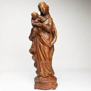 VTG Basco Italian Reproductions of Art Madonna Woman and child Statue Chalkware - Picture 1 of 9