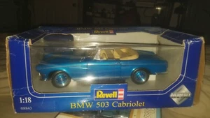 Revell BMW 503 Sport Touring Cabrio Blue Diecast Car Model Rare New In Box 1/18 - Picture 1 of 2