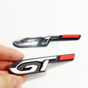 HOT AU GT Logo Car Fender Door Rear Trunk Lid Emblem Badge For 3008 4008 5008 2X - Picture 1 of 4