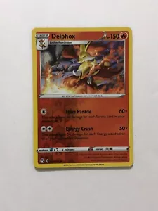 Pokemon Card Silver Tempest Reverse Holographic Delphox 027/159 NM - Picture 1 of 3