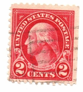 Estampilla Scott 634 de Estados Unidos 1926-28 2c de Washington usada (a21) - Imagen 1 de 2