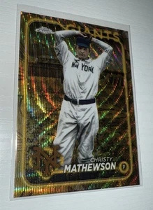Christy Mathewson Gold Wave /75 | 2024 Topps Gilded | New York Giants - Picture 1 of 6
