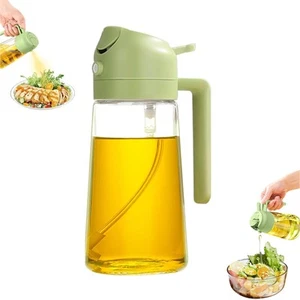 Olive Oil Dispenser for Kitchen 2 in 1 and Sprayer Glass Bottle 18oz/500ml - Picture 1 of 6