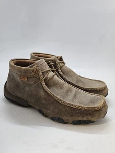 Twisted X Chukka Driving Moc Boots Brown Leather WDM0001 Womens Size 7.5W - Picture 1 of 9
