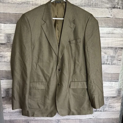 Jaqueta Blazer Masculina Lacrosse Herringbone Sport Coat Marrom 46 XL - Imagem 1 de 4