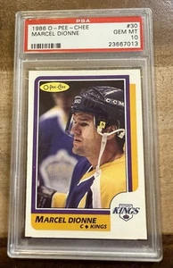 Marcel Dionne 1986-87 O-Pee-Chee # 30 Kings PSA 10 Rare Low Pop - Bild 1 von 2