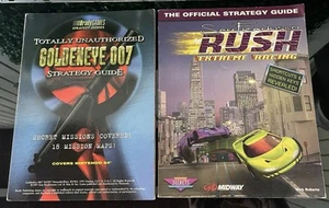 ✨ Goldeneye 007 & RUSH Extreme Racing game Strategy Guide Book N64 Nintendo 64 - Picture 1 of 11