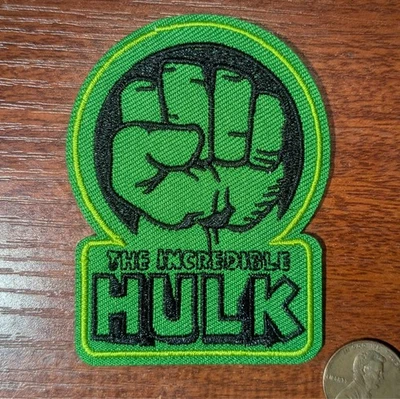 Patch de fã Hulk incrível punho verde quadrinhos super-herói bordado ferro em 3x2,25" - Imagem 1 de 3