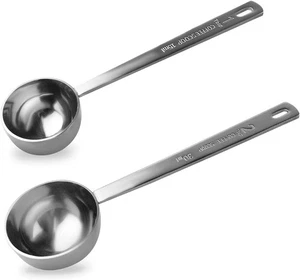 Juego de 2 cucharas de café de acero inoxidable 18/8 1 #4480  - Imagen 1 de 7