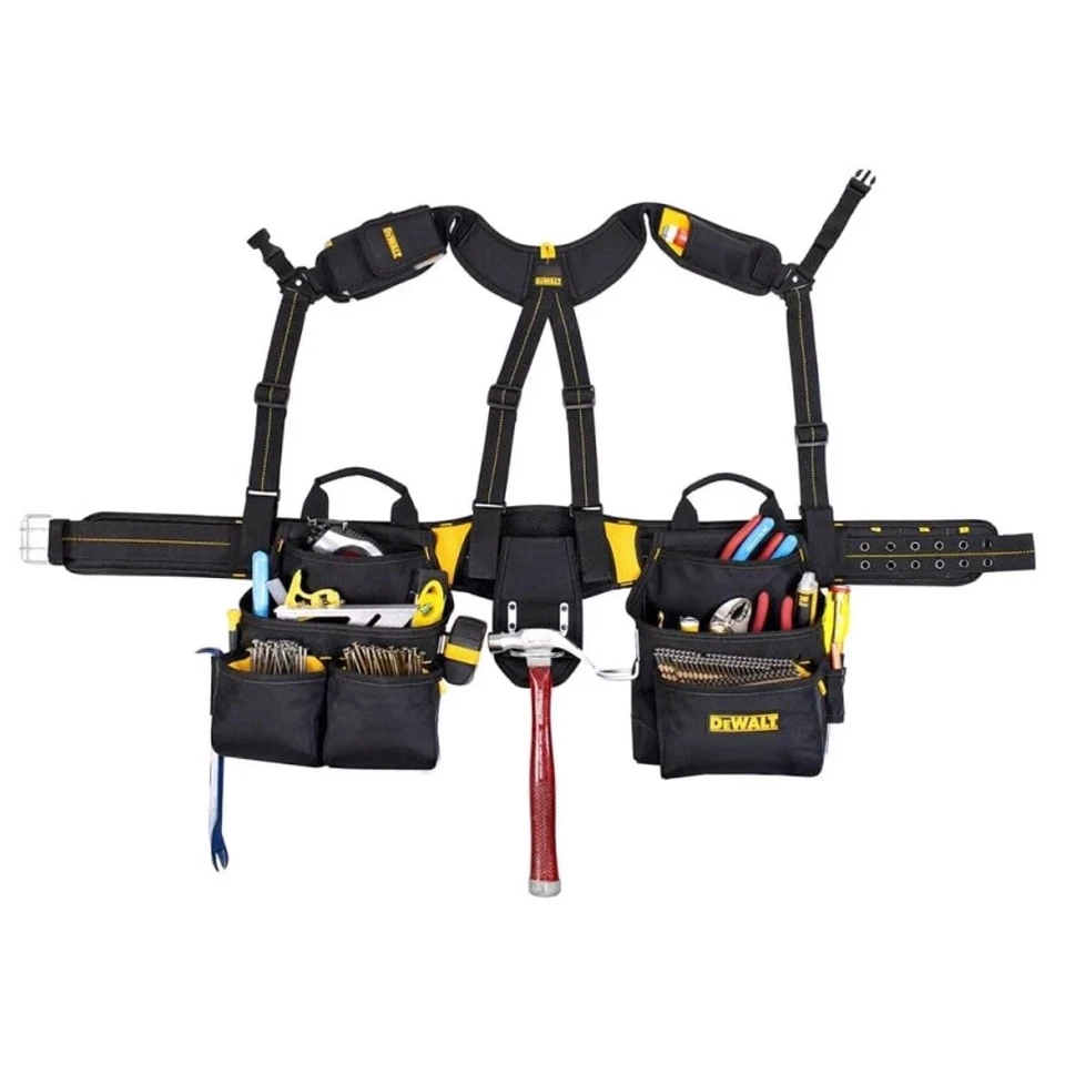 DeWALT DG5617 Pro Framer's Combo Apron Tool Belt Yoke-Style Suspenders 20-Pocket - Image 1 of 1