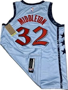 KHRIS MIDDLETON #32 TRIKOT WASHINGTON WIZARDS CITY EDITION ERWACHSENE LARGE NEU NBA - Bild 1 von 2