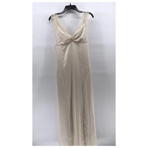 LOVGE, COURTNEY by NASTY GAL Damen beige Spitzenbesatz Roseland Ballkleid GR.M - Bild 1 von 11
