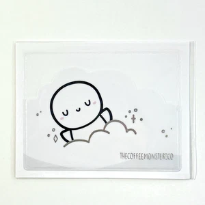 NEW The Coffee Monsterz Co TCMC In The Clouds Adhesive Sticky Pocket - Picture 1 of 1
