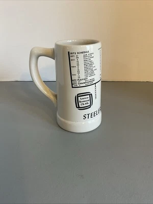 1976 Super Bowl X Pittsburgh Steelers Ceramic Mug Stein Miami Dolphins, Rionegri - Image 1 of 4