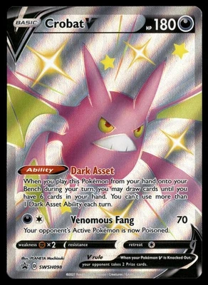 Crobat V SWSH: Sword & Shield Promo Cards SWSH098 NM - Image 1 of 2