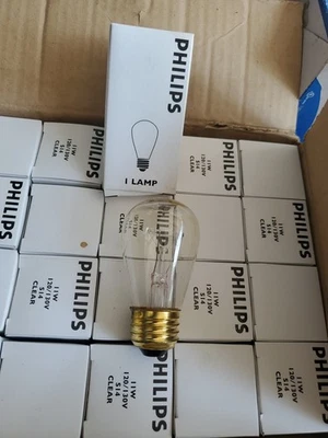 Philips 814361 - 11 vatios S14 120/130 W bombilla incandescente transparente Foto 1 de 2
