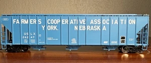 HO Walthers 55’ Evans Hopper Farmers Coop Association USLX 26247 NO ORIGINAL BOX - Picture 1 of 10