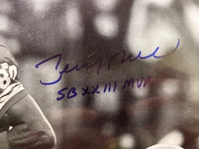 Jerry Rice Autographed & Inscribed SB XXIII MVP, Jerry Rice Authentic Hologram - Image 1 of 4