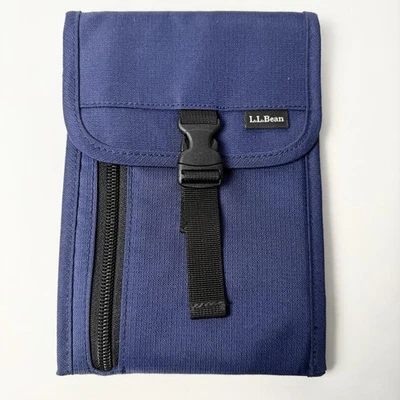 L.L. Bolsa carteira tiracolo Bean Navy documentos de viagem - Imagem 1 de 4
