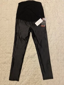 Isabel by Ingrid and Isabel Maternity Active High Gloss Leggings, Size M, NWT - Picture 1 of 4