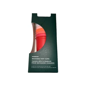 Starbucks 2019 Holiday Christmas Reusable Hot Cup with Lids 16oz 6er Pack Neu - Bild 1 von 5