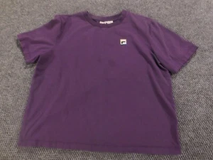 Fila Women Shirt Large purple pullover stretch logo - Picture 1 of 13