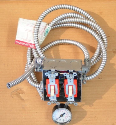 ADP Apollo Dental Products Air Compressor On Off Switches & Gauge - Image 1 of 4