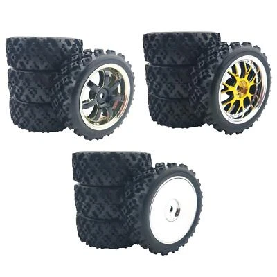 4 pezzi di ricambio per pneumatici 1/10 1/14 1/16 1/18 RC per camion Wltoys - Immagine 1 di 2